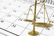 Calendar and Brass Scale