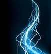 Glowing electricity traces Glowing electricity traces