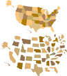 Map  U S A