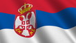 Flag of Slovenia waving in the wind - seamless loop