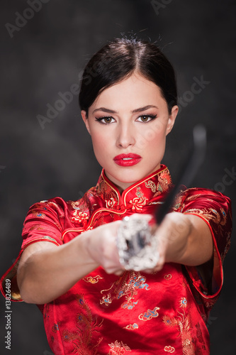 beautiful female warrior