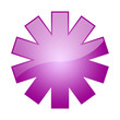Violetter Aqua Stern stumpf radial