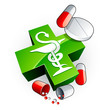 Caducée et médicaments