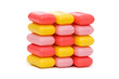 Stack of soap isolated on the white Stack of soap isolated on the white