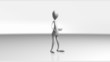 (1082) Impatient CG Alien Character Presenting