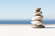 Stability: Zen pebbles stacked together Stability: Zen pebbles stacked together