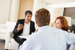 Young couple in meeting with investment consultant