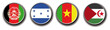 set of 4 national vector flag icons