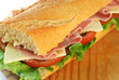 baguette sandwich closeup