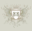 Grunge vintage shield