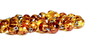 Amber necklace isolated on white