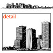 new york skyline illustration