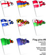 Flag pins #9 Flag pins #9