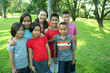 Asian children having fun in the park. Asian children having fun in the park.