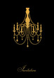 template design of invitation with chandelier template design of invitation with chandelier