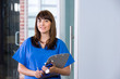 Female Nurse in a modern office Female Nurse in a modern office