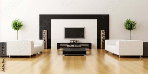 Illustration: Modern interior of a room Modern interior of a room