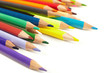 Color pencils  on white background