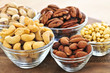 Bowls of nuts Bowls of nuts