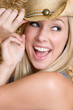 Pretty Laughing Cowgirl