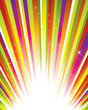 colorful striped straburst