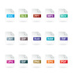 File formats icon set