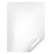 Vector paper page curl with silver corner