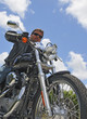 Biker - low angle