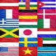 large group of flags