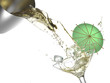 cocktail splash isolated