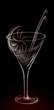 Artistic Smoke Cocktail Glass on black