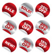 set of vector round stickers for retail and other use VOL. 3