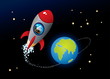Deep Space. Vector Cartoon Image.