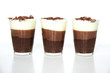 Mousses aux trois chocolats Mousses aux trois chocolats