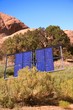 Solar panels in scrubland Solar panels in scrubland