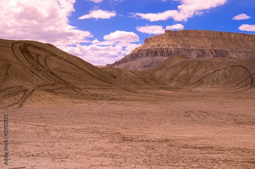 Photo: Old desert and rock face Old desert and rock face
