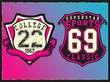 College Print Design Artwork \ Badge Applique Shape College Print Design Artwork \ Badge Applique Shape