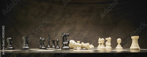 Photo: A chess game A chess game