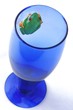 A frog in a cup