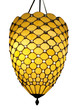 Hanging Art Deco Lamp isolated with clipping path