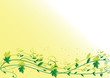Spring leaf background with space for text. Vector