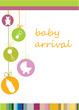 Baby arrival announcement card