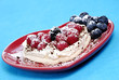Meringue with berries