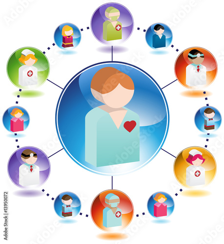 Vector: Male Patient Care Male Patient Care