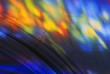 Arch with reflected stain glass colors