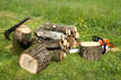 Coupe de bois de chauffage