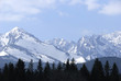 Mountain peaks covered with snow Mountain peaks covered with snow