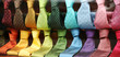 Varicolored Ties in a shopwindow Varicolored Ties in a shopwindow