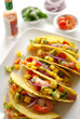 Tacos salad and ingredients Tacos salad and ingredients