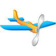 Vektor: Propellerflugzeug - Spielzeug Propellerflugzeug - Spielzeug